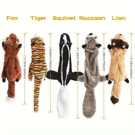 Squeaky Plush Dog Toy - Durable Chew for Small to Large Breeds