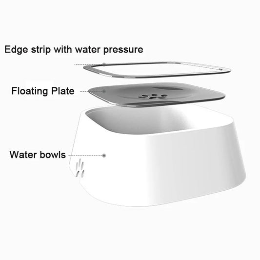 Pet Floating Bowl Water Drinker No Splash Water Cat Bowl Portable Dog Bowl
