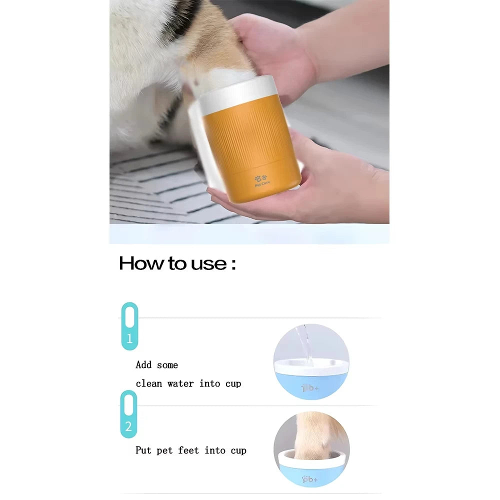 Pet Foot Washing Cup For Small Medium Dogs/Cats