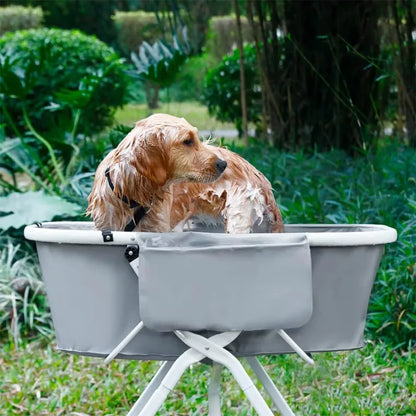 Elevated ,Foldable Pet  Bathing Station Adjustable, Ideal For Medium To Large Pets