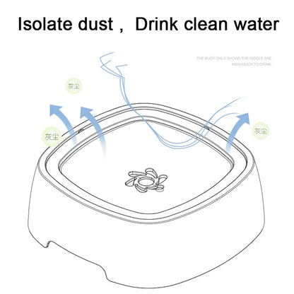 Pet Floating Bowl Water Drinker No Splash Water Cat Bowl Portable Dog Bowl