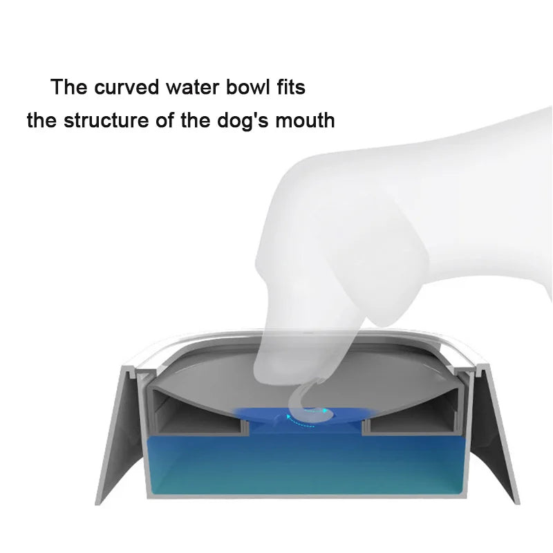 Pet Floating Bowl Water Drinker No Splash Water Cat Bowl Portable Dog Bowl
