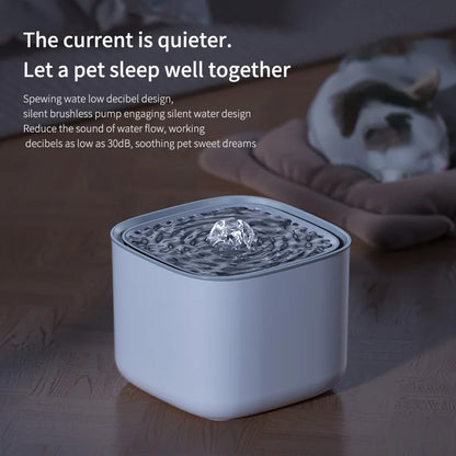 3L Cat Water Fountain Auto Recirculate Filter  USB Electric