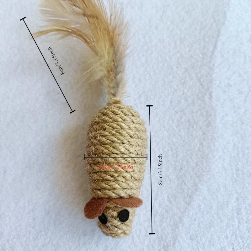 3pcs Hemp Rope Cat Toys