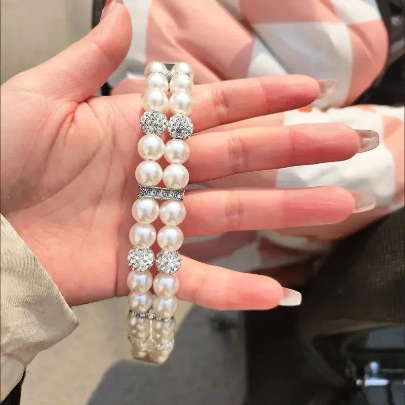 Luxury Pearl Sphynx Cat Necklace Collar for Small Cats