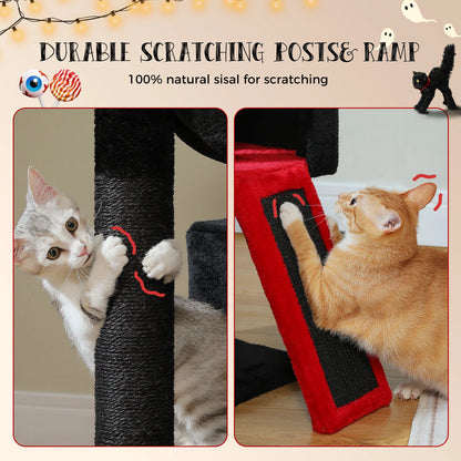 Large Cat Tree for Indoor Cats with Sisal Scratching Post
