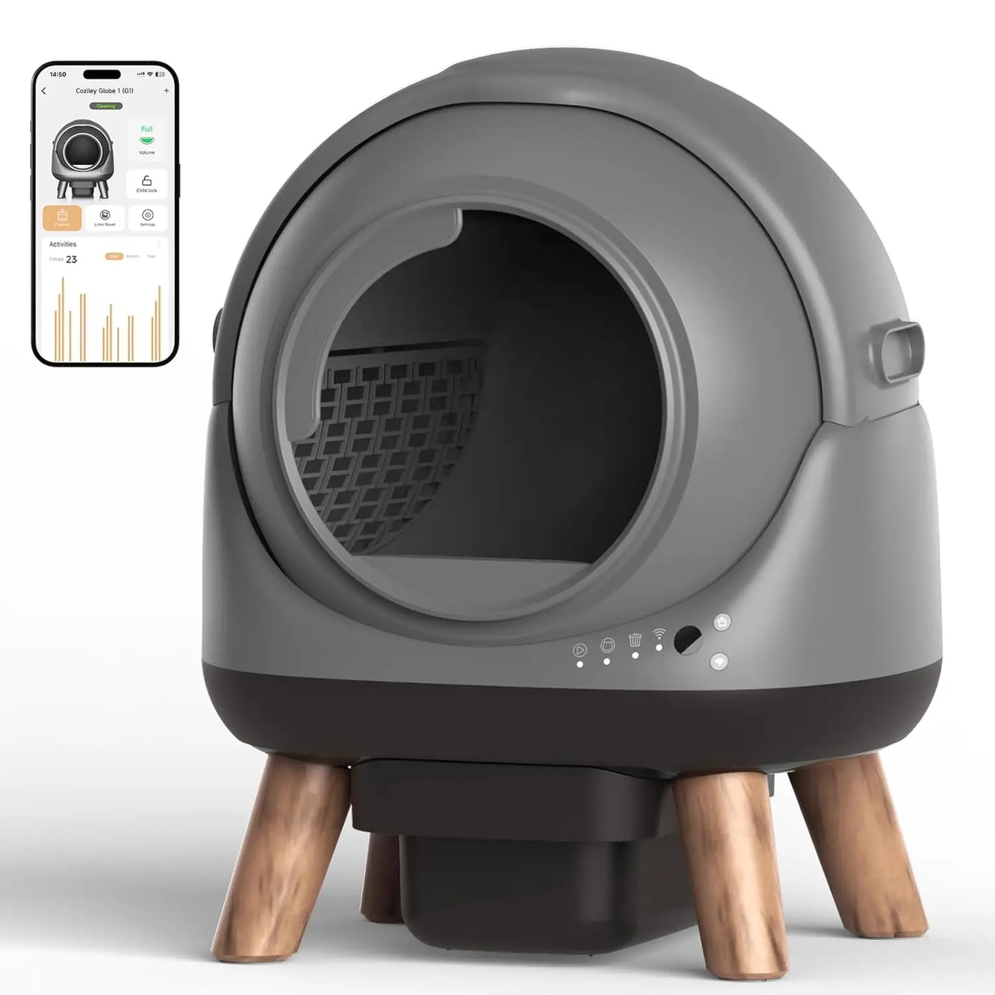 G1 Self Cleaning Litter Box for Multiple Cats with Smart APP Control