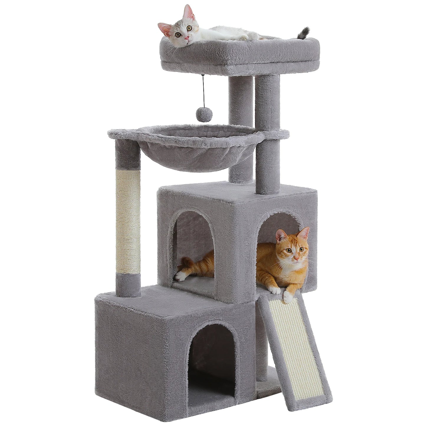 Large Cat Tree for Indoor Cats with Sisal Scratching Post