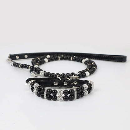 Luxury Pearl Sphynx Cat Necklace Collar for Small Cats