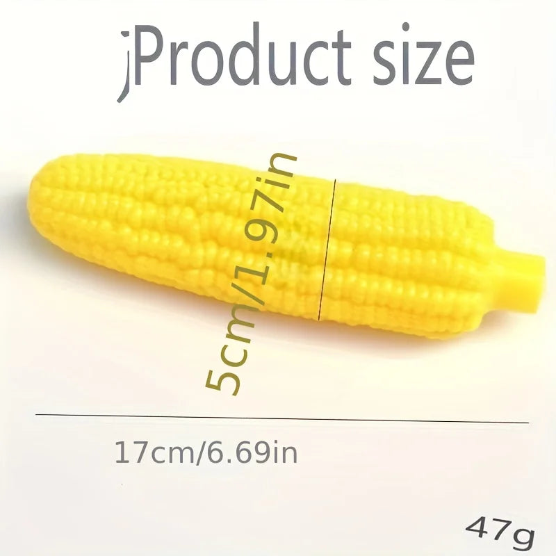 Indestructible Dog Chew Toy Heavy-Duty Rubber Corn Grain Texture for Medium/ Large Dogs/ Puppies/ Powerful Chewers