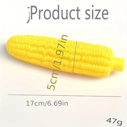 Indestructible Dog Chew Toy Heavy-Duty Rubber Corn Grain Texture for Medium/ Large Dogs/ Puppies/ Powerful Chewers
