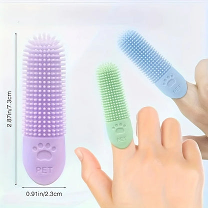 Soft Silicone 360° Finger Toothbrush for Dogs/Cats
