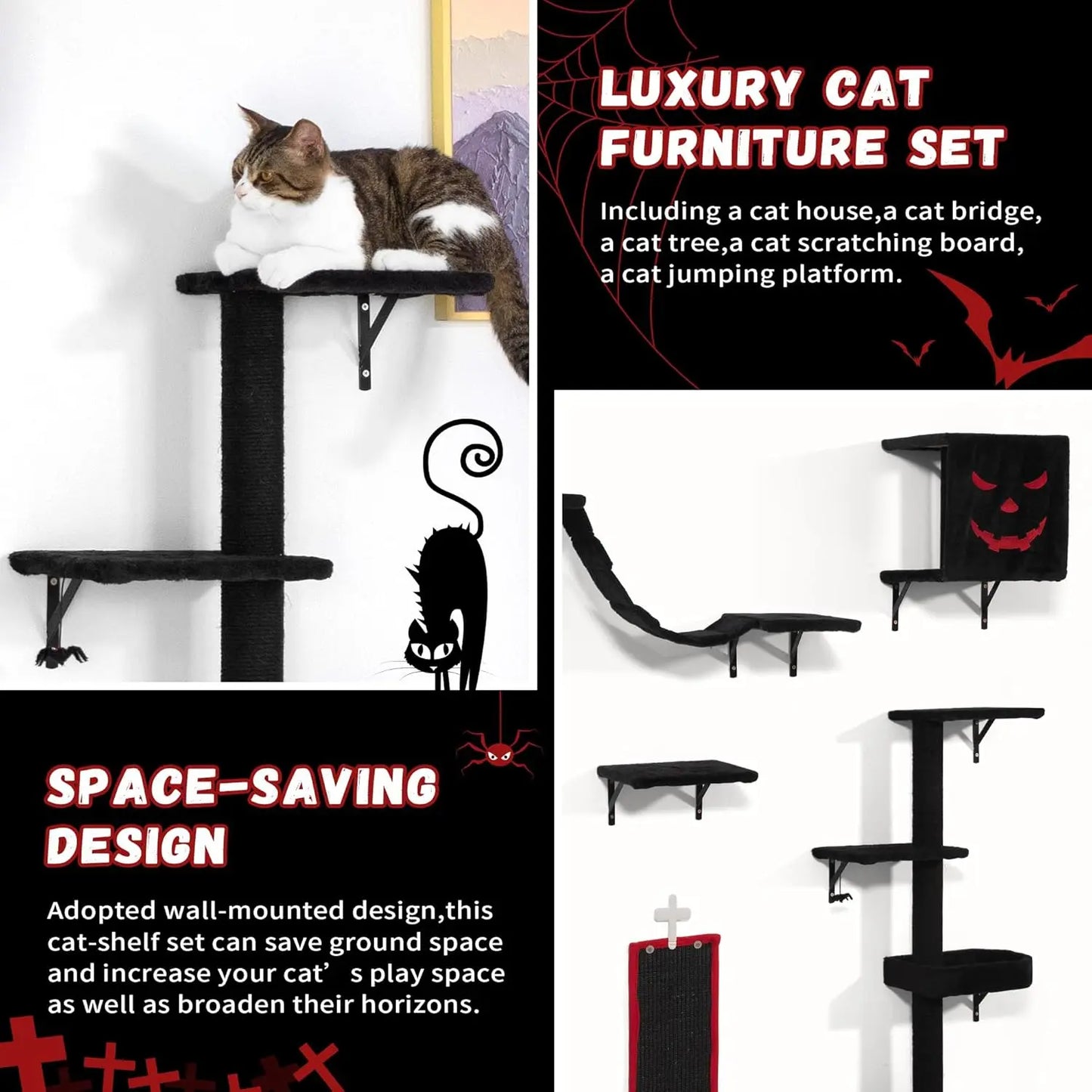 Wall-Mounted Cat Tree