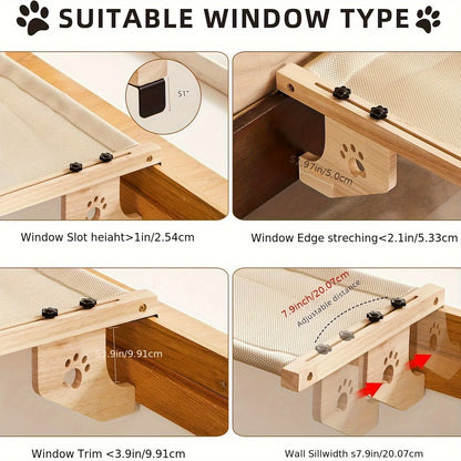 Cat window sill hammock