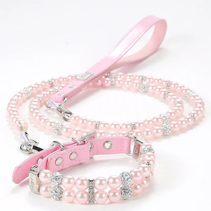 Luxury Pearl Sphynx Cat Necklace Collar for Small Cats