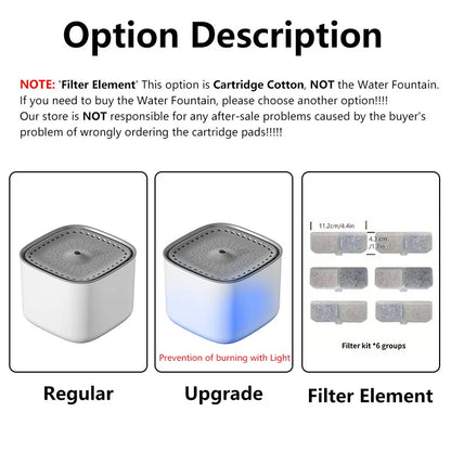 3L Cat Water Fountain Auto Recirculate Filter  USB Electric
