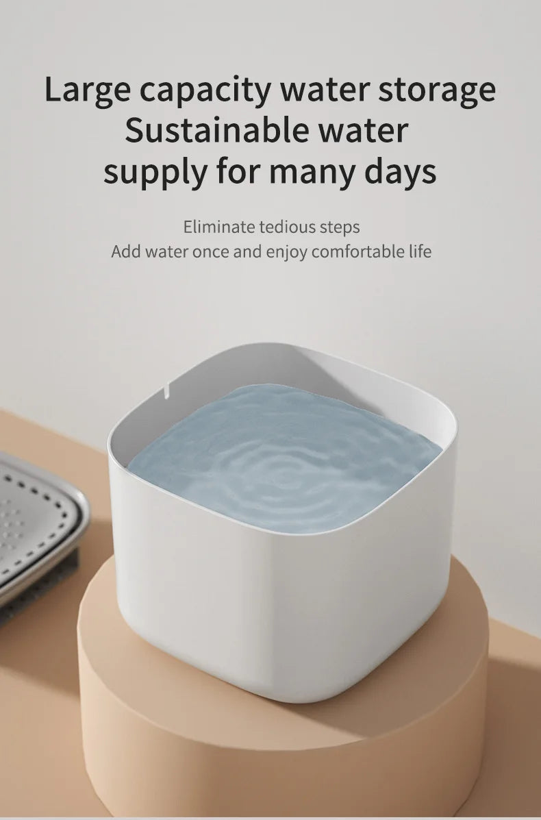 3L Cat Water Fountain Auto Recirculate Filter  USB Electric