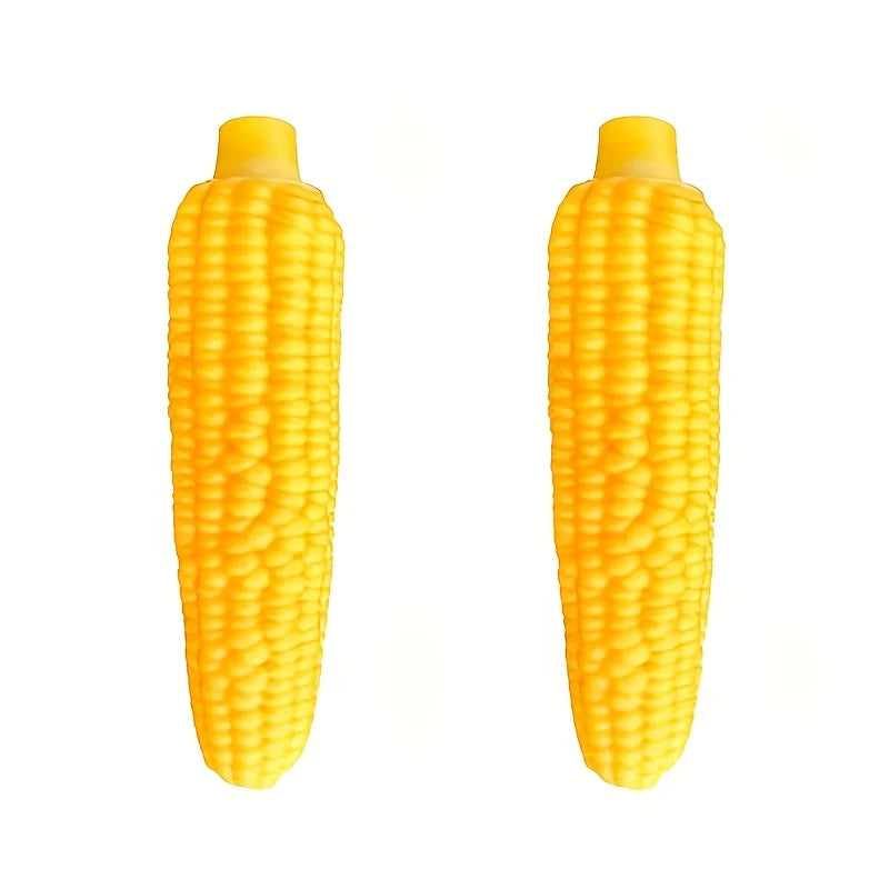 Indestructible Dog Chew Toy Heavy-Duty Rubber Corn Grain Texture for Medium/ Large Dogs/ Puppies/ Powerful Chewers