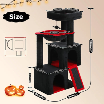 Large Cat Tree for Indoor Cats with Sisal Scratching Post