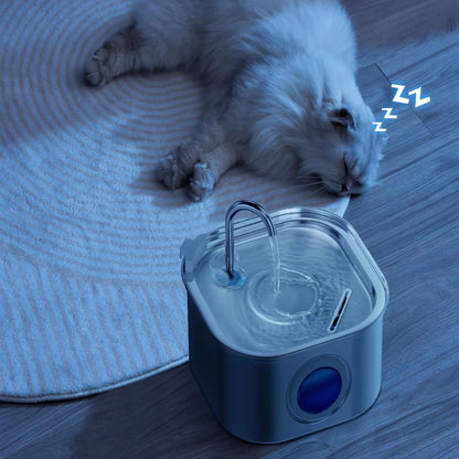 2.2L Automatic  Water Fountain Square Stainless Steel  with window