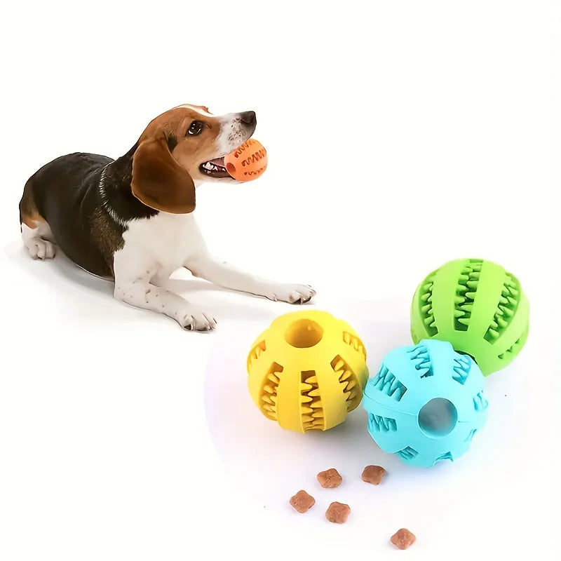 Interactive Dog Chew Toys Treat Dispenser/ Dental Cleaning Balls /Aggressive Chewers