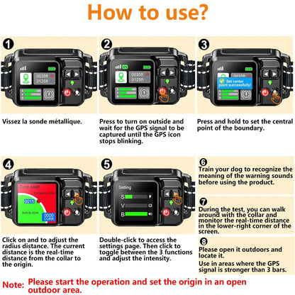 GPS Wireless Dog Fencing System - System Range 15~2000m
