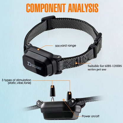 800m Digital Dog Training Collar Waterproof Rechargeable Remote Control  with LCD Display for All Size Shock Vibration Sound