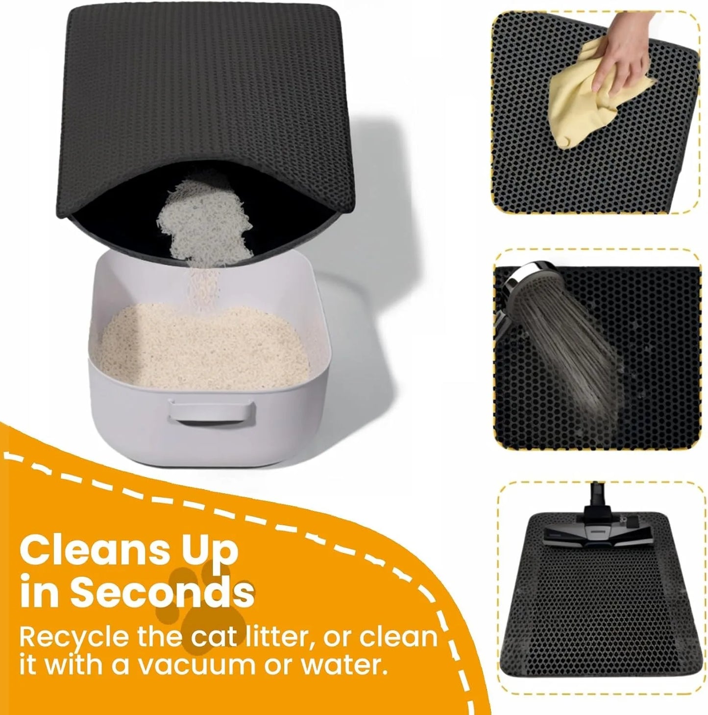 Double Layer Waterproof Anti-slip Cat Litter Mat