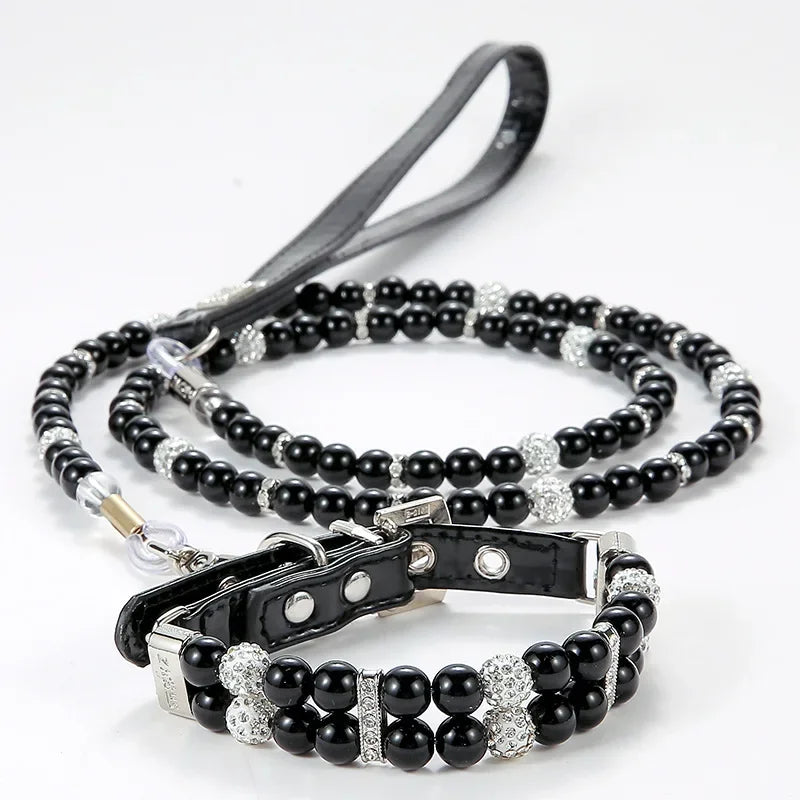 Luxury Pearl Sphynx Cat Necklace Collar for Small Cats