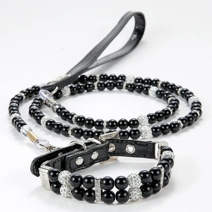 Luxury Pearl Sphynx Cat Necklace Collar for Small Cats