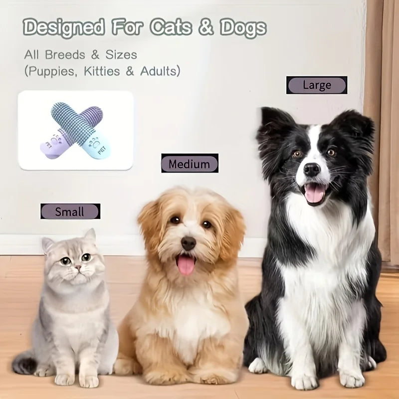 Soft Silicone 360° Finger Toothbrush for Dogs/Cats