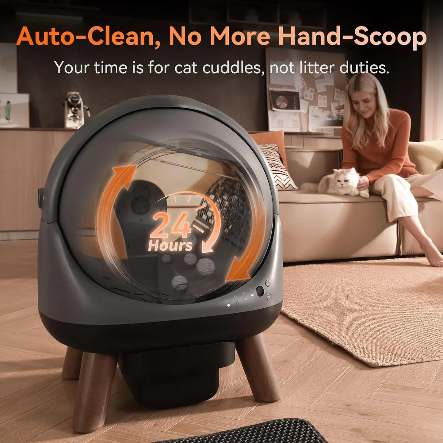 G1 Self Cleaning Litter Box for Multiple Cats with Smart APP Control