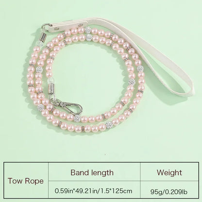 Luxury Pearl Sphynx Cat Necklace Collar for Small Cats