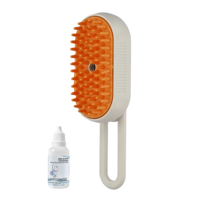 Cat /Dog Steam Brush 3 in 1 Electric USB Rechargeable Grooming Massage Comb for Pet