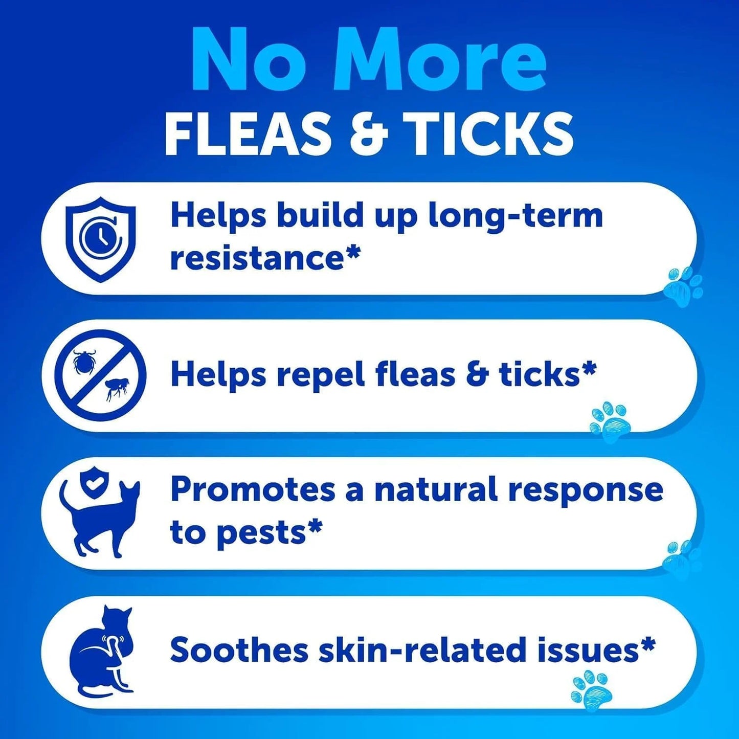 【120 Chews】Cat Flea&Tick Control Chewables - Taurine Supplement for Cats-Skin & Coat Health Support- Suitable for All Breeds