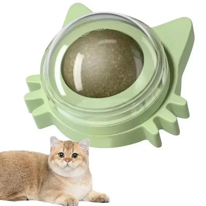 Lickable Teeth Cleaning Chew Toy with Natural Catnip for Kittens & Cats, Sticks to Wall & Window