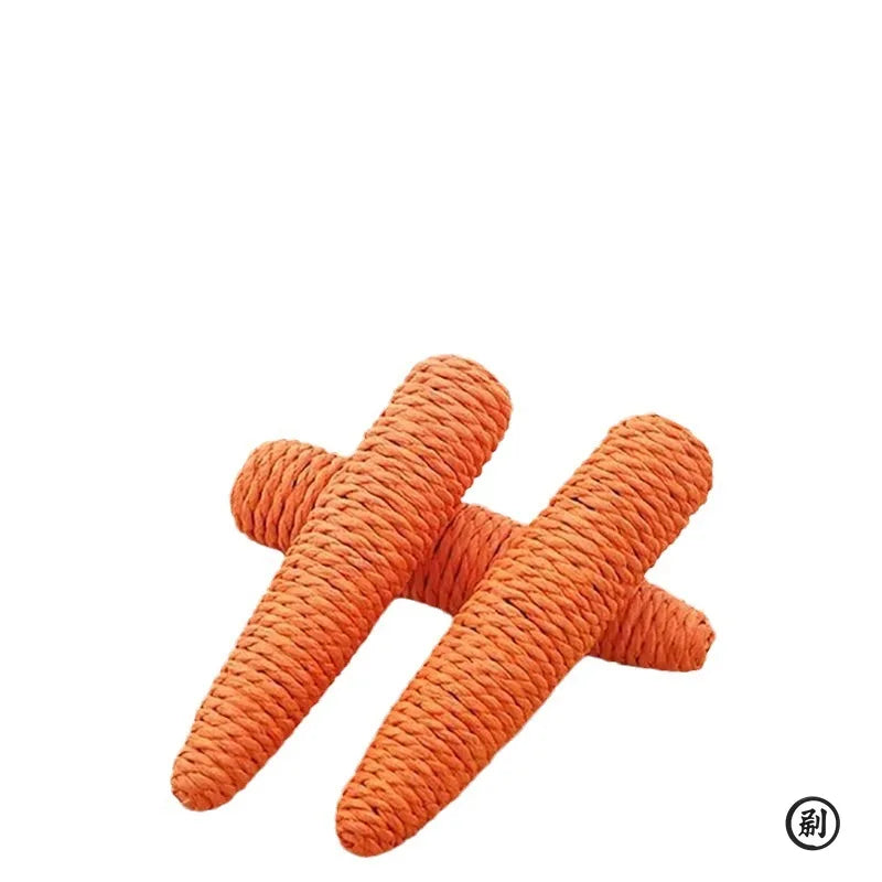 Carrot Cuddle cat teething stick anti-bite cat scratch board pet supplies