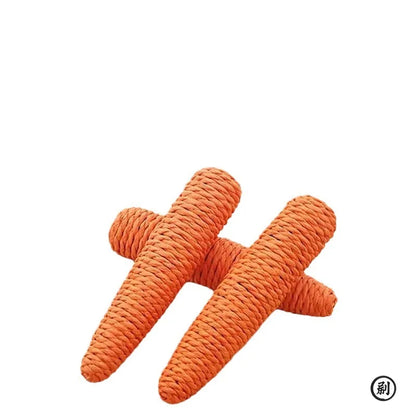Carrot Cuddle cat teething stick anti-bite cat scratch board pet supplies