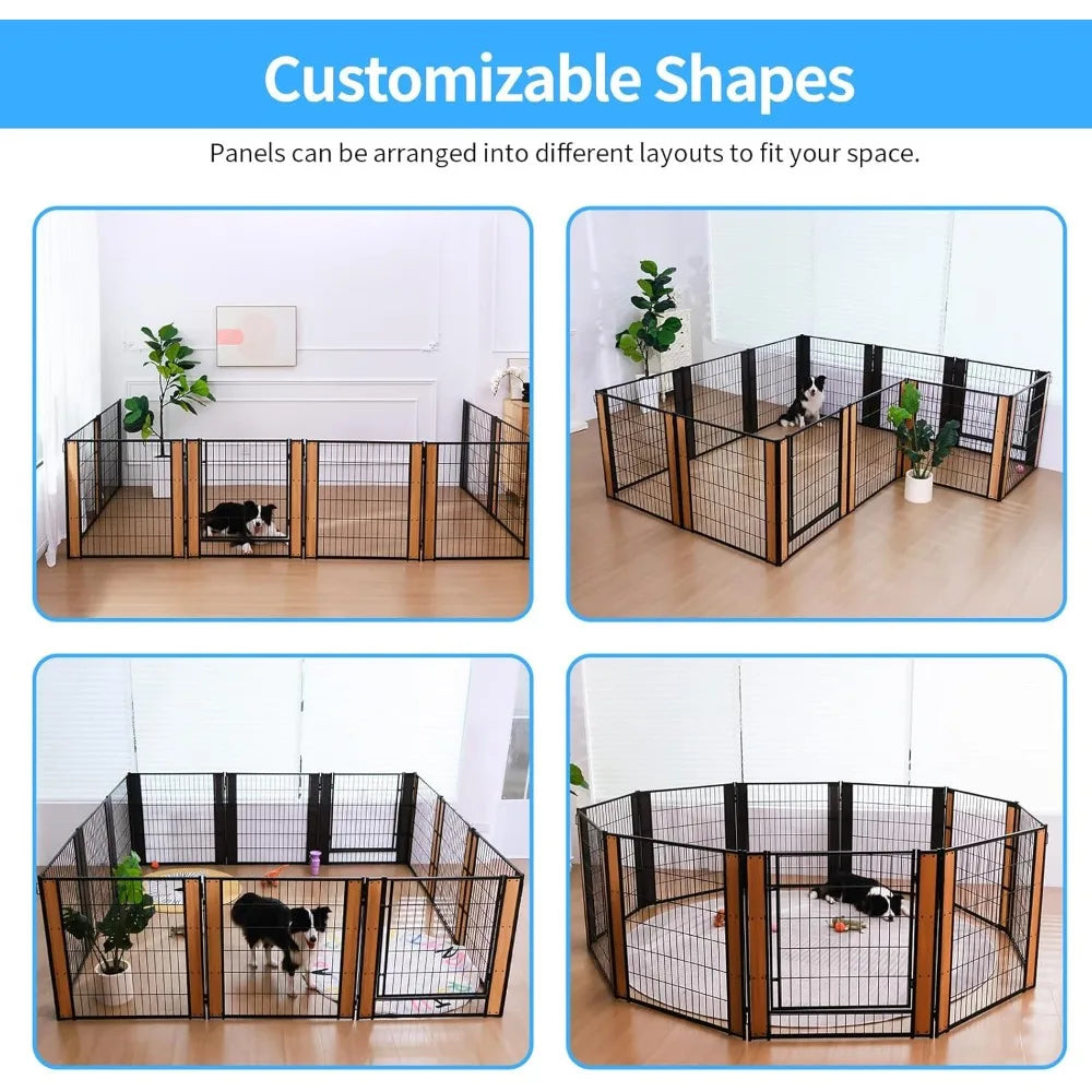 Heavy Duty Playpen Indoor Outdoor for Medium and Small Pets