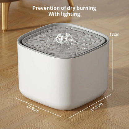 3L Cat Water Fountain Auto Recirculate Filter  USB Electric