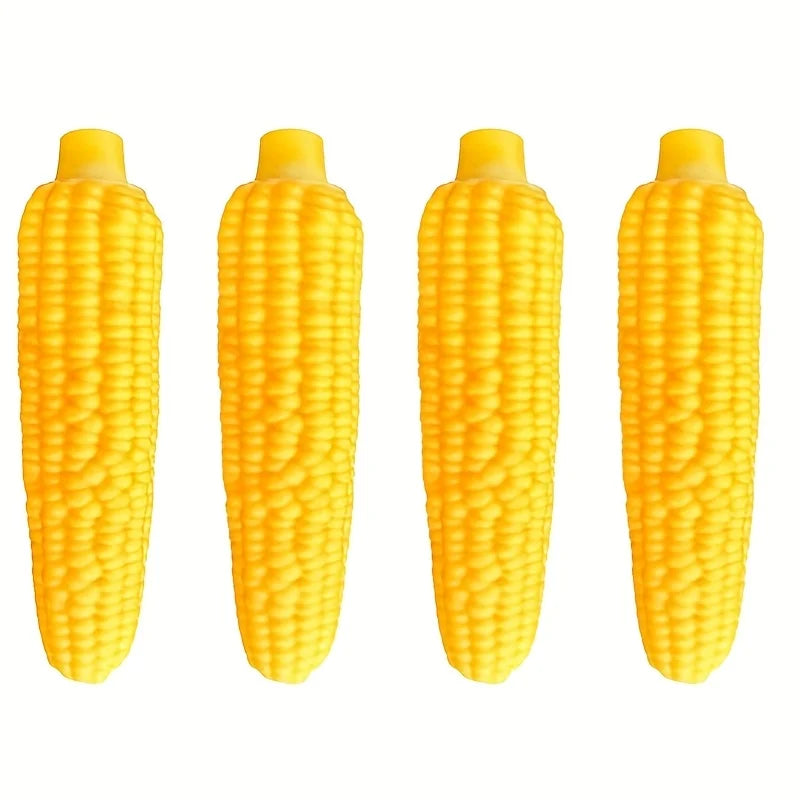 Indestructible Dog Chew Toy Heavy-Duty Rubber Corn Grain Texture for Medium/ Large Dogs/ Puppies/ Powerful Chewers