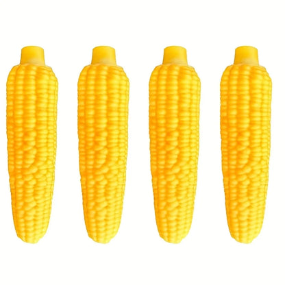 Indestructible Dog Chew Toy Heavy-Duty Rubber Corn Grain Texture for Medium/ Large Dogs/ Puppies/ Powerful Chewers