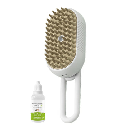 Cat /Dog Steam Brush 3 in 1 Electric USB Rechargeable Grooming Massage Comb for Pet