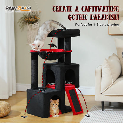 Large Cat Tree for Indoor Cats with Sisal Scratching Post