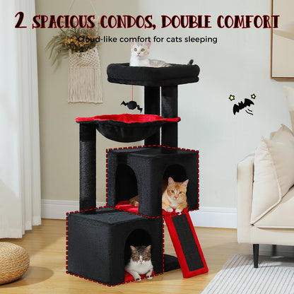 Large Cat Tree for Indoor Cats with Sisal Scratching Post