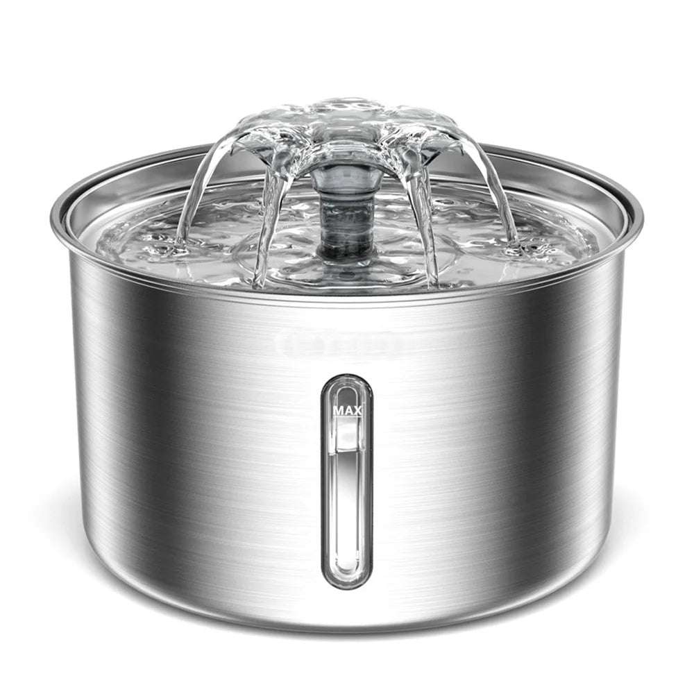 3L Automatic 304 Stainless Steel Water Dispenser Ultra-Quiet Pump with Water Level Window