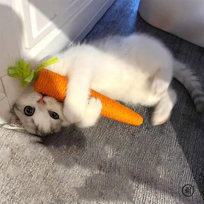 Carrot Cuddle cat teething stick anti-bite cat scratch board pet supplies