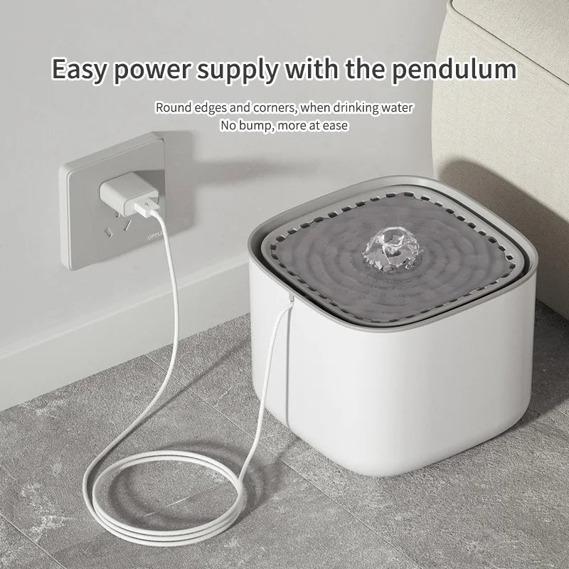 3L Cat Water Fountain Auto Recirculate Filter  USB Electric