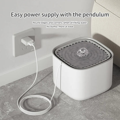 3L Cat Water Fountain Auto Recirculate Filter  USB Electric