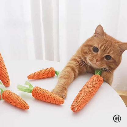 Carrot Cuddle cat teething stick anti-bite cat scratch board pet supplies